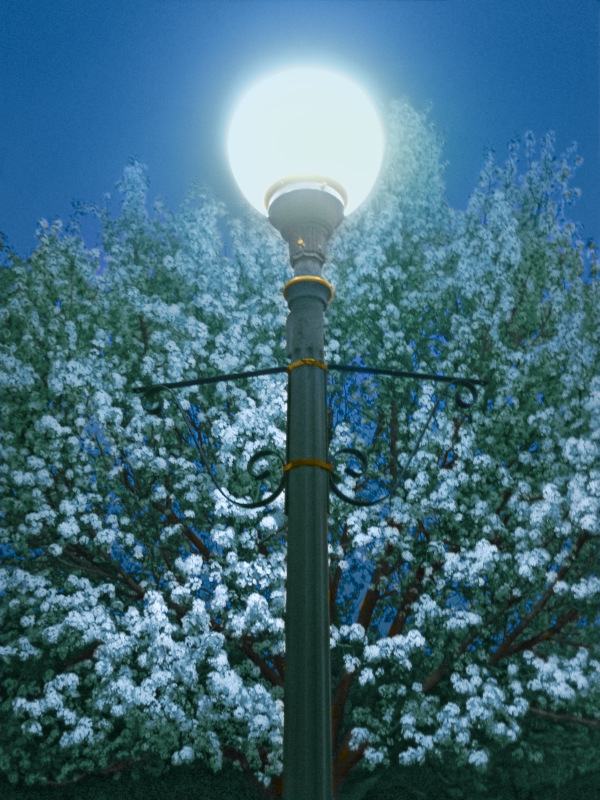 Lamp post in the Niagara Falls State Park.